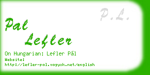 pal lefler business card